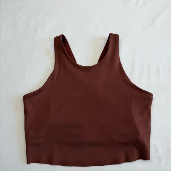 Nike Tops - Nike Yoga Dri-Fit Crop Top Brownish red Sports Bra Tank Size S